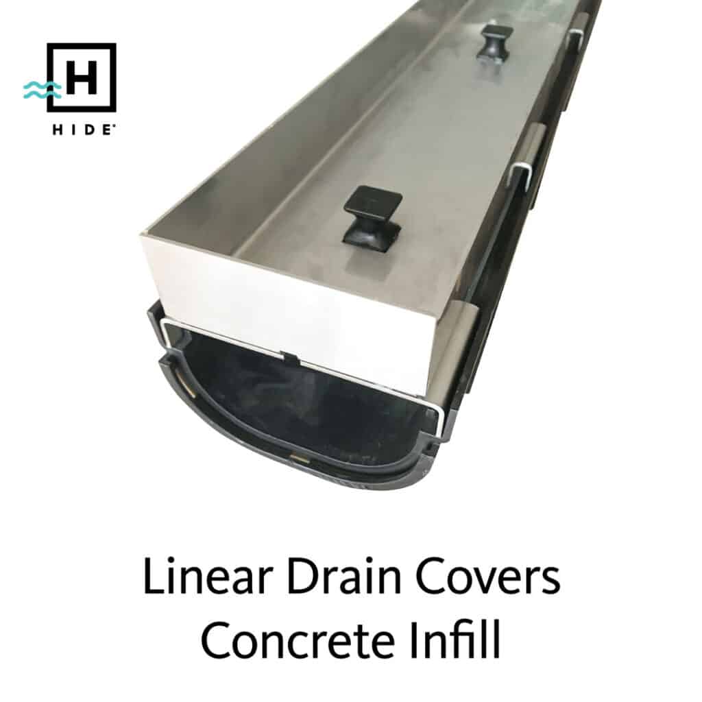 The worlds first dedecated external linear drain cover for concrete. This solid and robust cover will keep your landscape looking great while doing the job 'fit for purpose' removing large amounts of water.